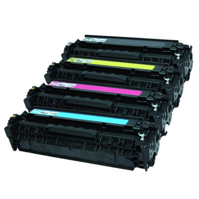 Huismerk toner cartridges multiset CC530A / CC531A / CC532A / CC533A / 304A zwart, cyaan, geel en magenta - geschikt voor HP Color LaserJet CP2025, CM2320 mfp