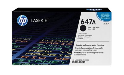 Originele HP toner cartridge zwart  HP 647A - CE260A t.b.v. HP Color LaserJet Enterprise CP4525, CP4025, CM4540 mfp