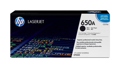 Originele HP toner cartridge zwart  HP 650A - CE270A t.b.v. HP Color LaserJet Enterprise CP5525